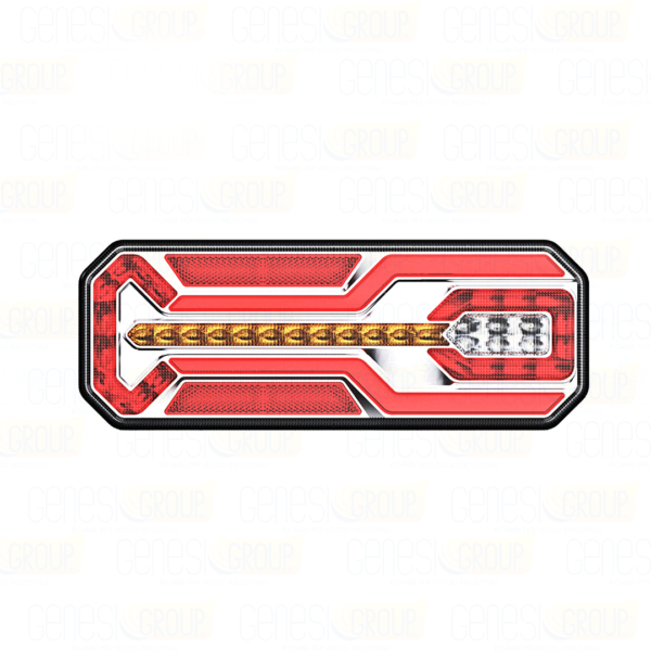 gruppo ottico posteriore full led motrice  12/24v freccia dinamica