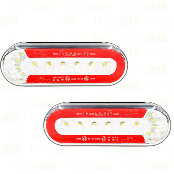 Kit di luci LED neon, con 4 funzioni, mini design per bisarche, carrelli universali  12/24V