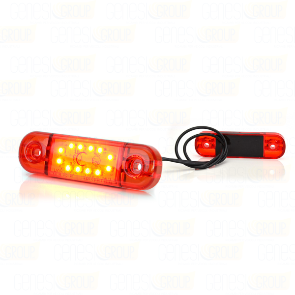 fanalino ingombro rosso a 12 led 12/24v