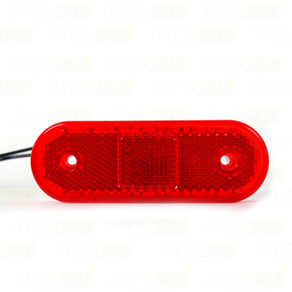 Fanali ingombro laterale led rosso 12v 24v ovale