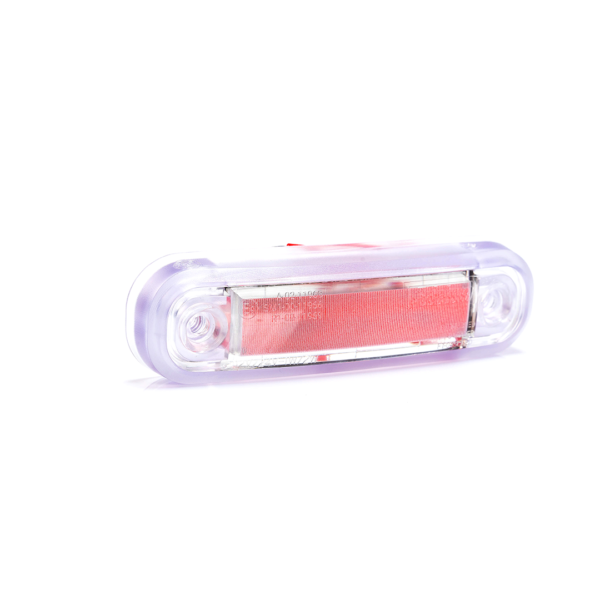 Fanalino a led effetto neon rosso 12/24v con guscio in gomma